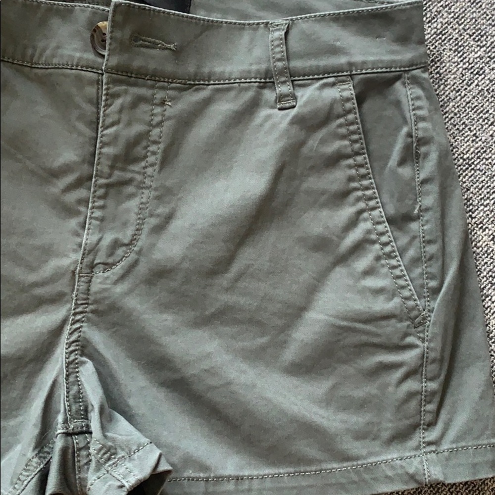Army green shorts